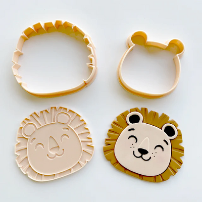 Custom Cookie Cutters Cutter and Embosser - Lion and Bear