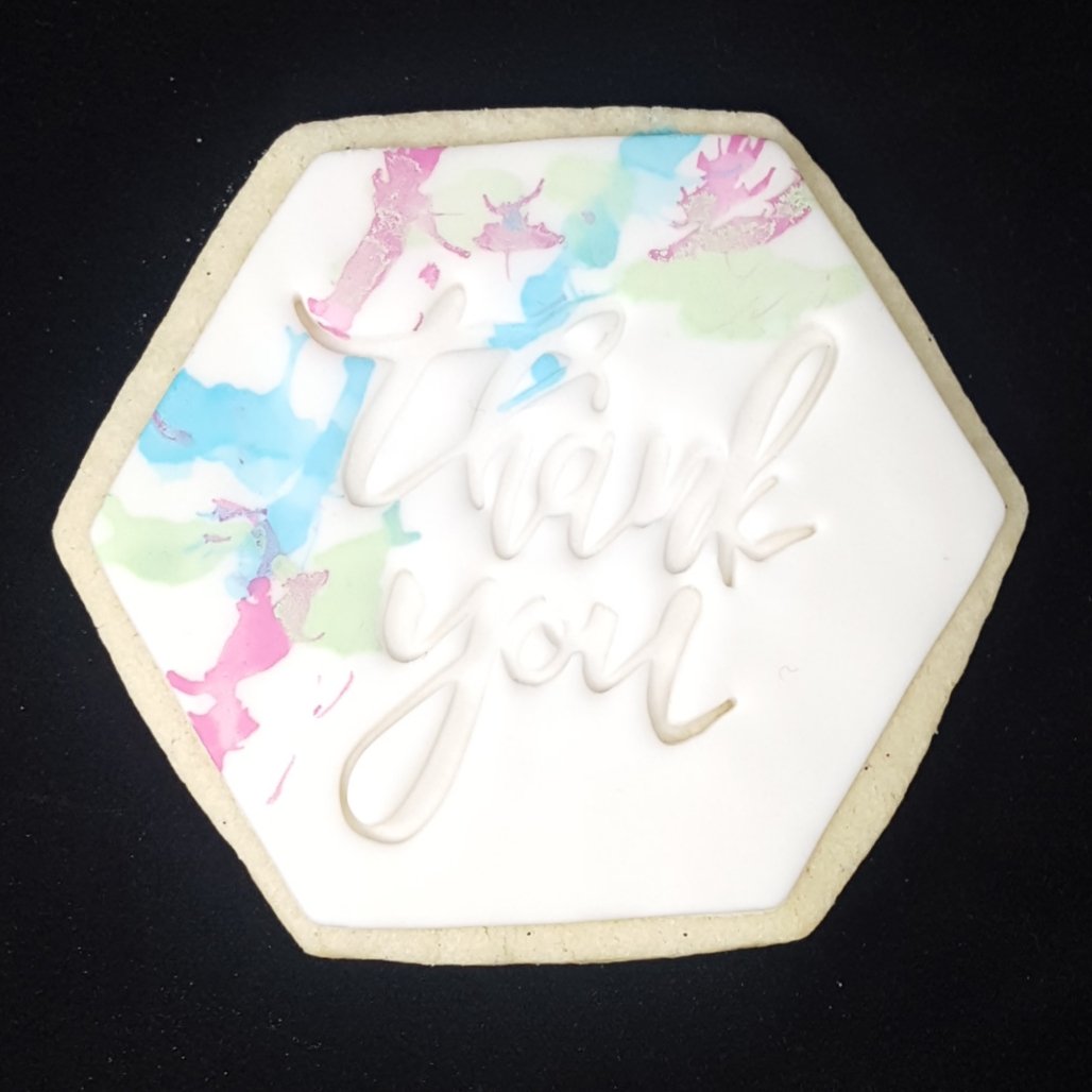Custom Cookie Cutters Embosser - Thank You