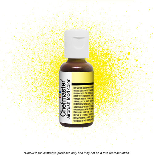 Chefmaster Airbrush Colour - Neon Brite Yellow