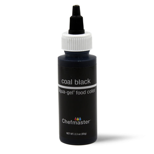 Chefmaster Gel Colour - Coal Black (65g bottle)