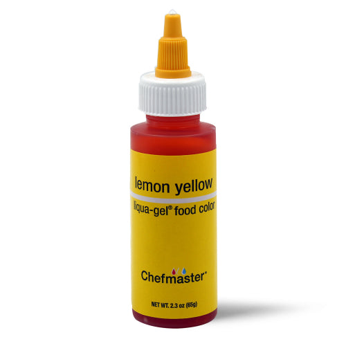 Chefmaster Gel Colour - Lemon Yellow (65g bottle)