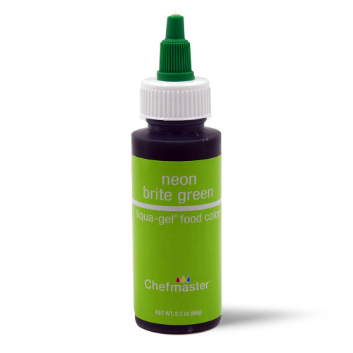 Chefmaster Gel Colour - Neon Brite Green (65g bottle)