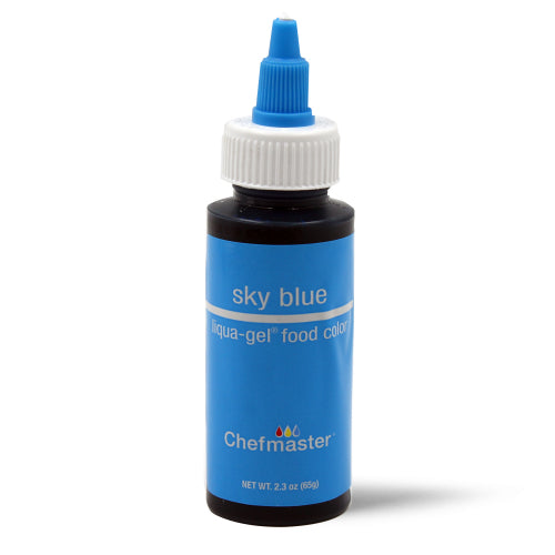 Chefmaster Gel Colour - Sky Blue (65g bottle)