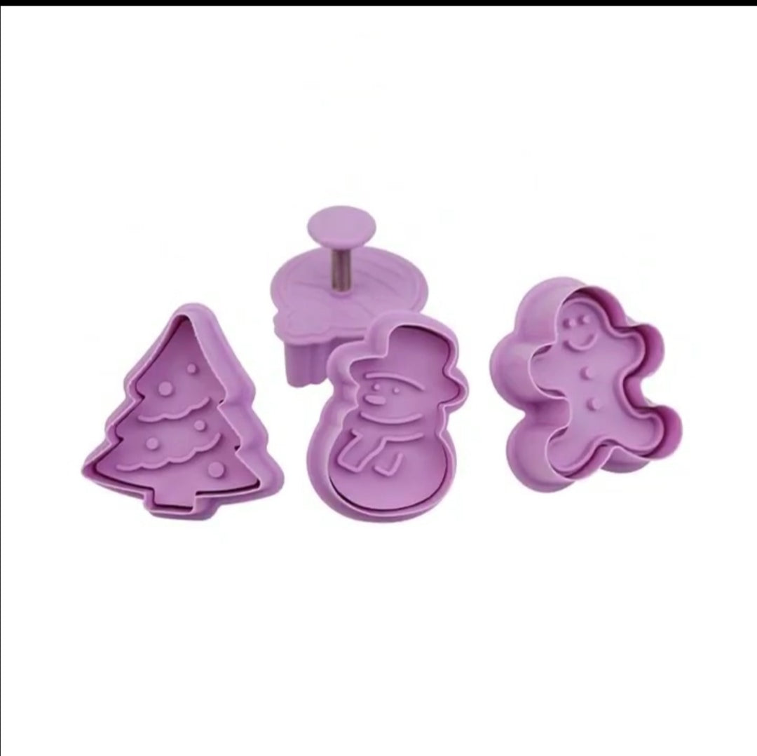Christmas 4pc Plunger Cutters