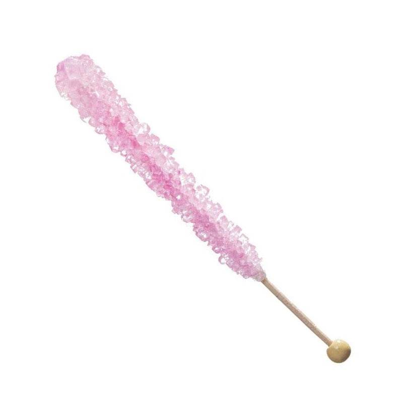 Crystal Rock Candy Lollipop - Watermelon Pink