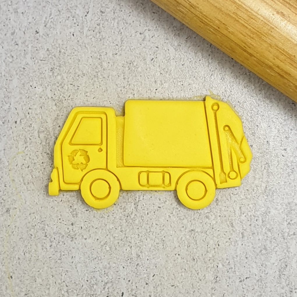Custom Cookie Cutters Cutter and Embosser - Garbage Truck