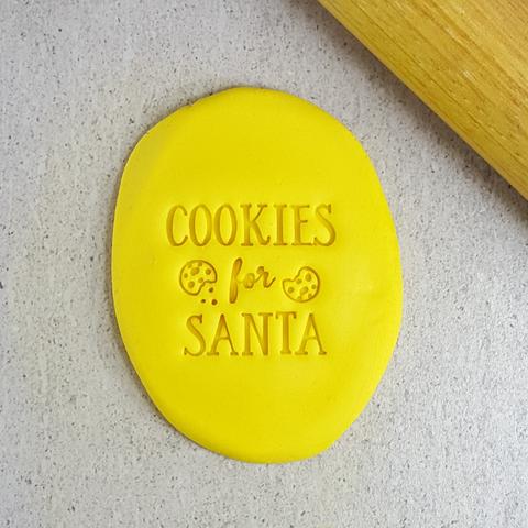 Custom Cookie Cutters Embosser - Cookies for Santa