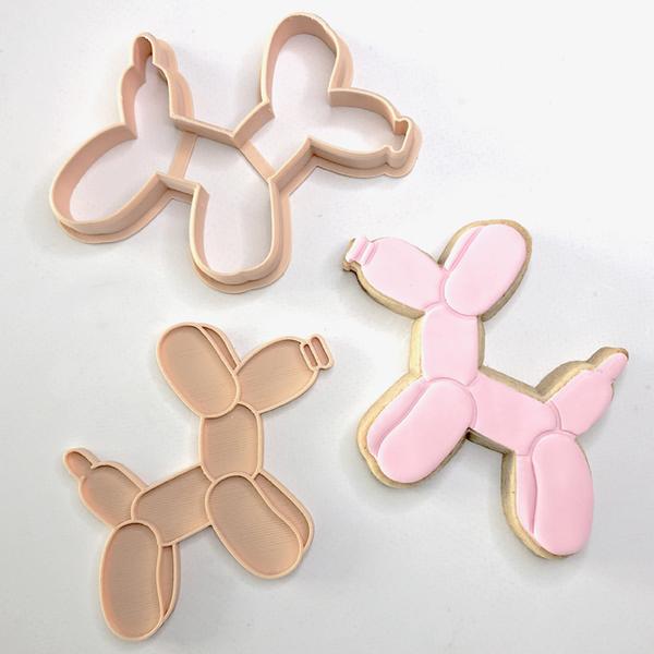 Custom Cookie Cutters Cutter and Embosser - Balloon Dog