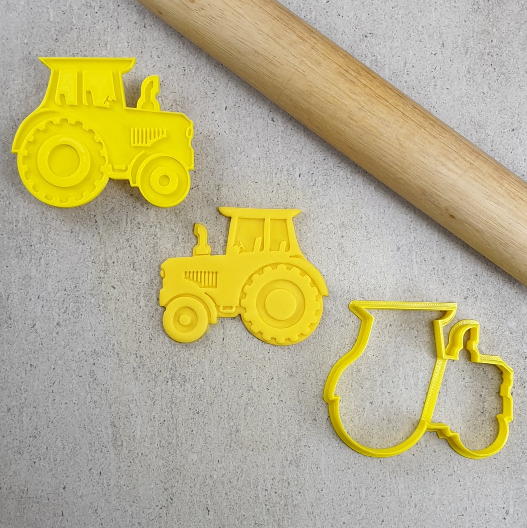Custom Cookie Cutters Cutter and Embosser - Tractor