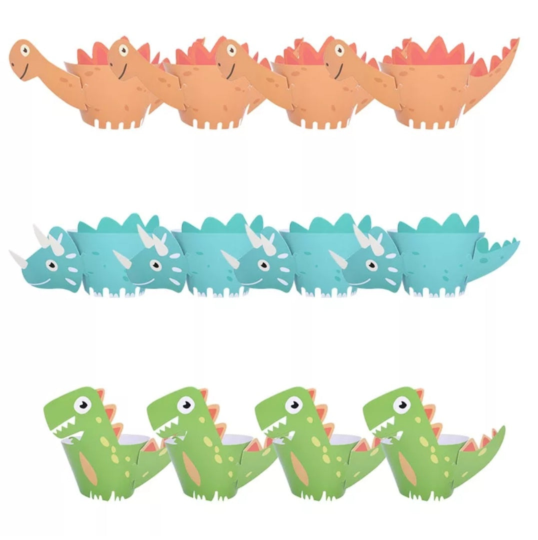 Dinosaur Cupcake Wrappers