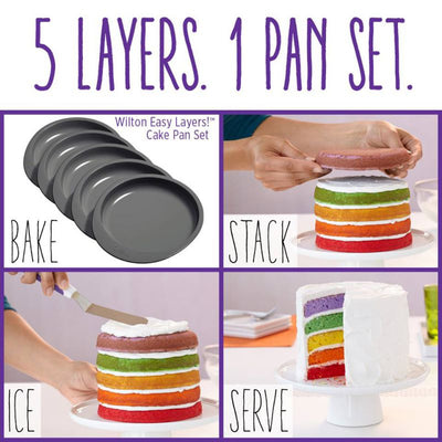 Wilton 6" Easy Layers Cake Pan Set