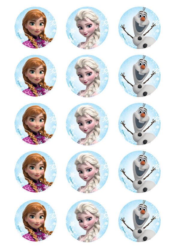 Frozen Cupcake Icing Images