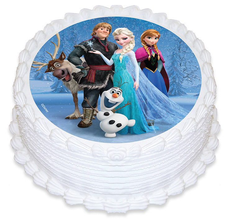 Edible Icing Cake Image - Frozen Group