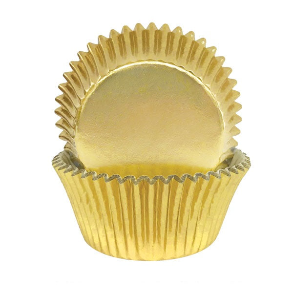 Gold Foil Baking Cups - Cupcake Cases