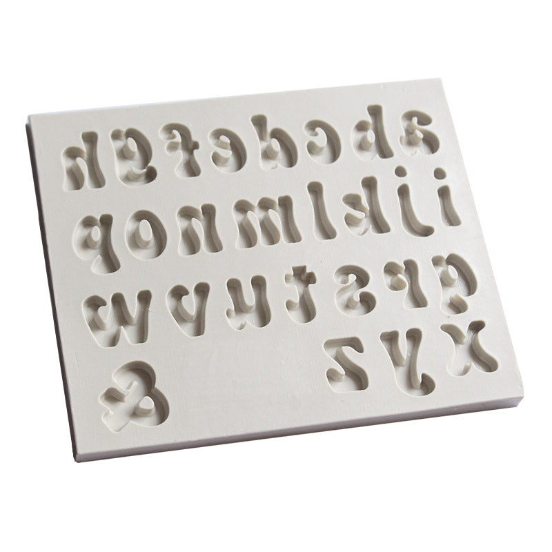 Groovy Font Silicone Mould - Lower Case Letters