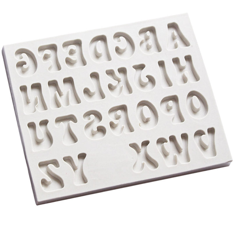 Groovy Font Silicone Mould - Upper Case Letters