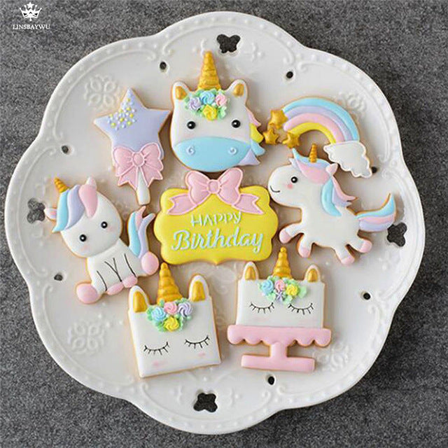 Mini Unicorn 8pc Cookie Cutter Set