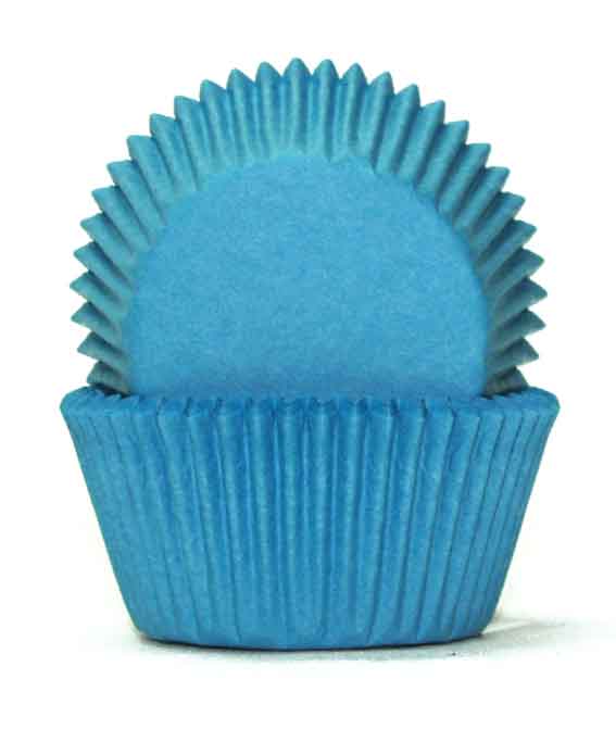 Plain Baking Cups - Cupcake Cases - Blue