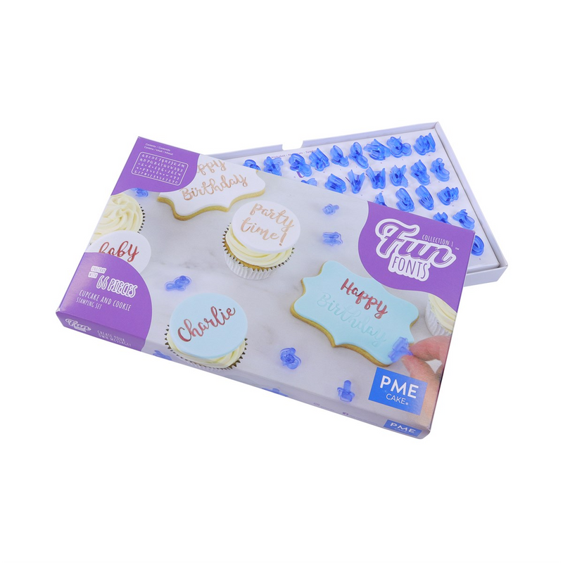 PME Fun Fonts Alphabet Stamp Set - Cupcake and Cookie