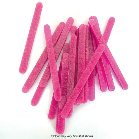 Acrylic Ice Block Popsicle Sticks - Pink Glitter