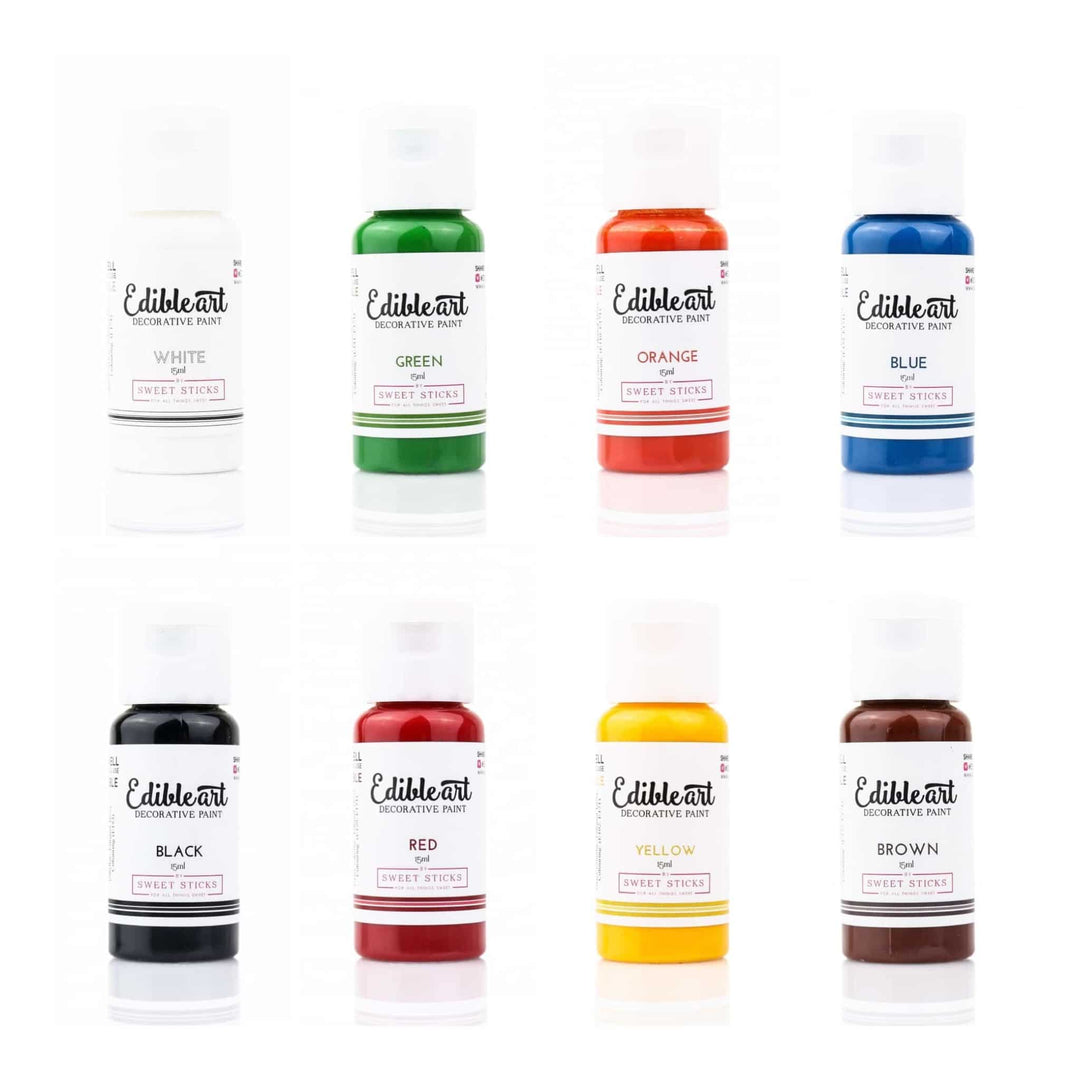 Edible Art Paint - Primary set of 8