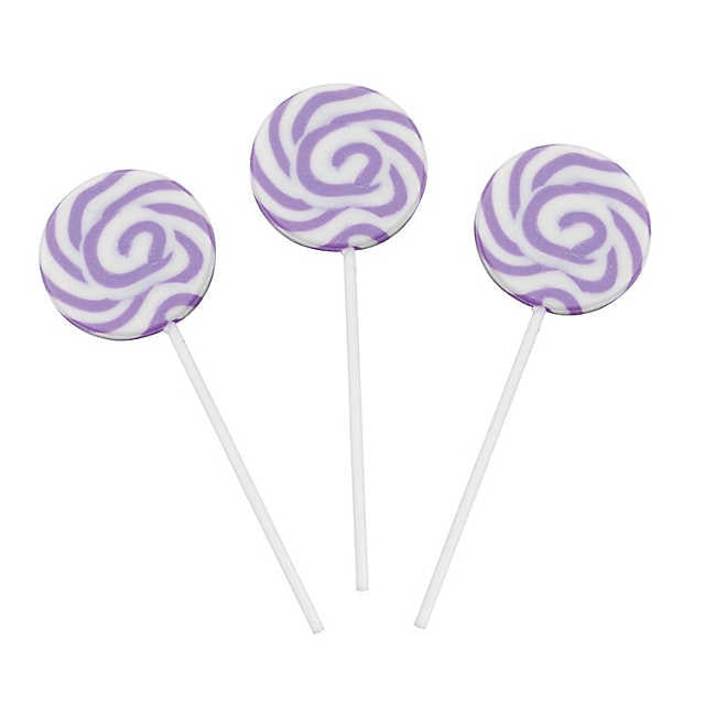 Swirl Small Lollipop - Purple