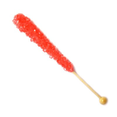 Crystal Rock Candy Lollipop - Red