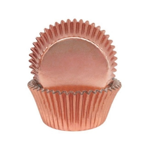 Rose Gold Foil Baking Cups - Cupcake Cases