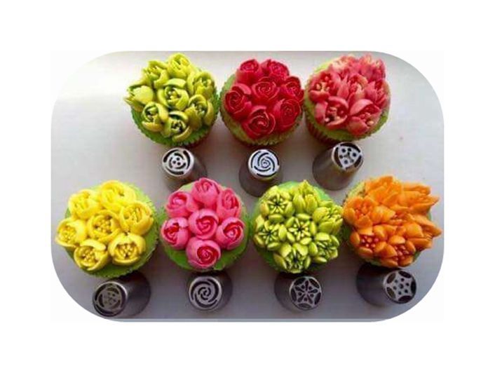 7pc Extra Large Flower Piping Tips Cake Warehouse NZ