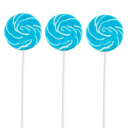 Swirl Small Lollipop - Blue