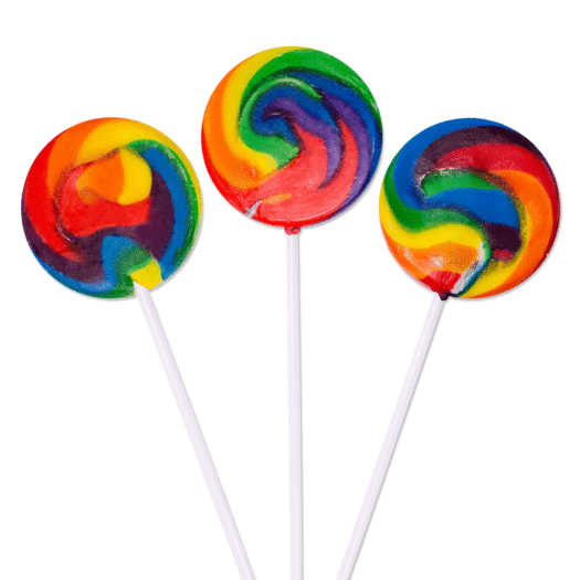 Swirl Small Lollipop - Rainbow