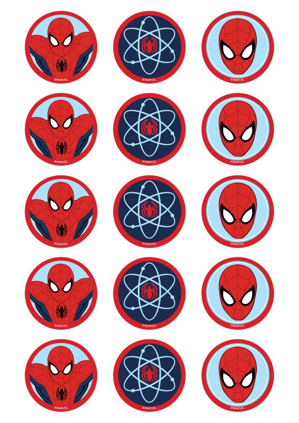 Spiderman Cupcake Icing Images