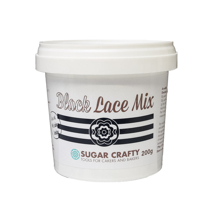 Sugar Crafty Lace Mix - Black 200g