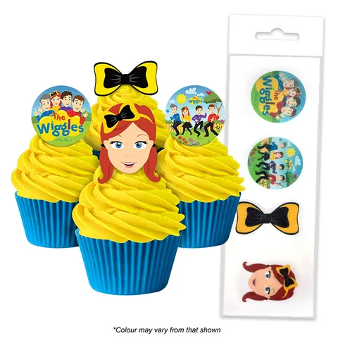 Edible Wafer Cupcake Toppers - The Wiggles Best Before 10/23