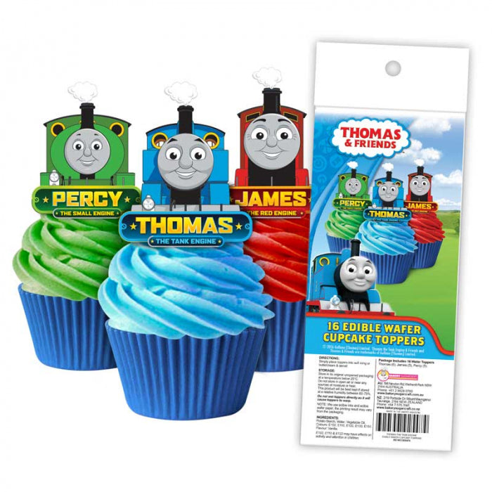 Edible Wafer Cupcake Toppers - Thomas Best Before March 2024