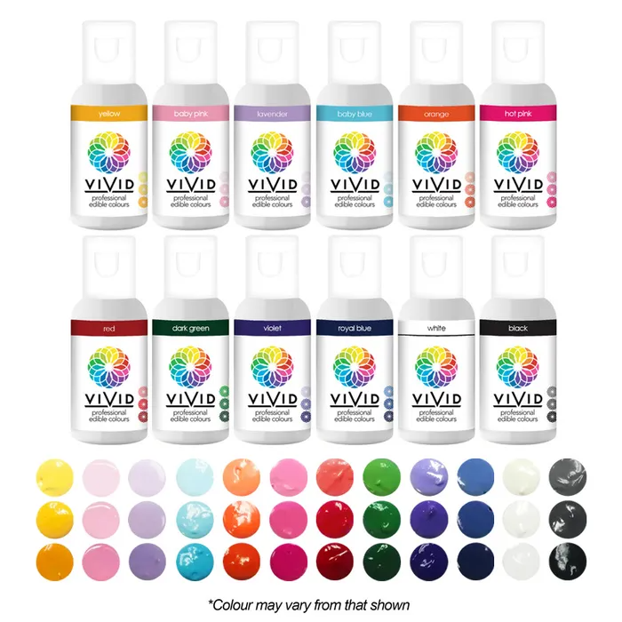 Vivid 12 Pack Oil Based Colours - Primary