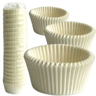 BULK Plain White Baking Cups - Cupcake Cases x500 - Mini
