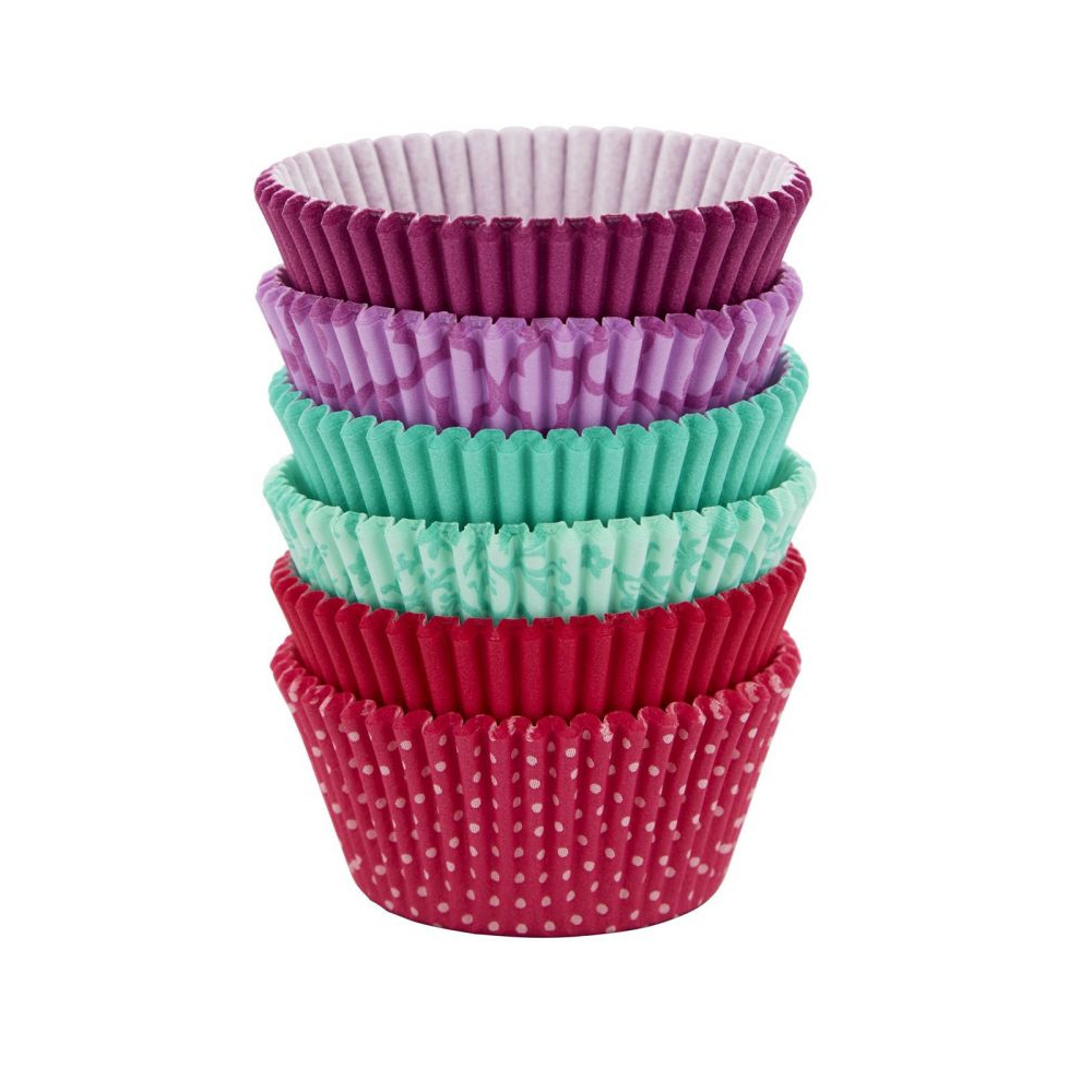 Wilton Baking Cups - Pink, Turquoise and Purple