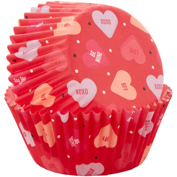 Wilton Candy Hearts Baking Cups